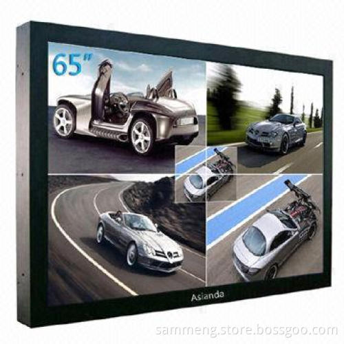 65-inch Quad System HD LCD CCTV Monitor, Measures 1,561 x 913 x 105mm